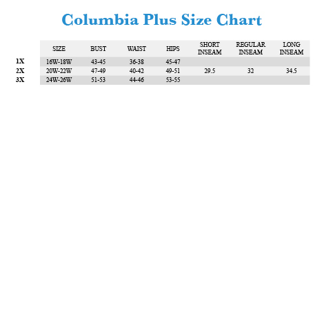 Pfg Shorts Size Chart