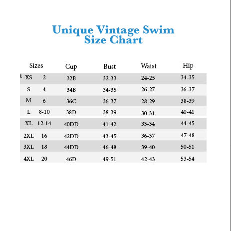 Unique Vintage Plus Size Chart